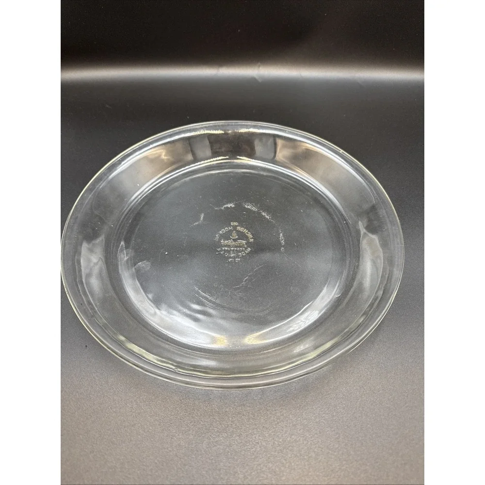 Vintage‎ Fire King Anchor Hocking Pie Plate 10 inch  Baking Glass Ovenware  #462